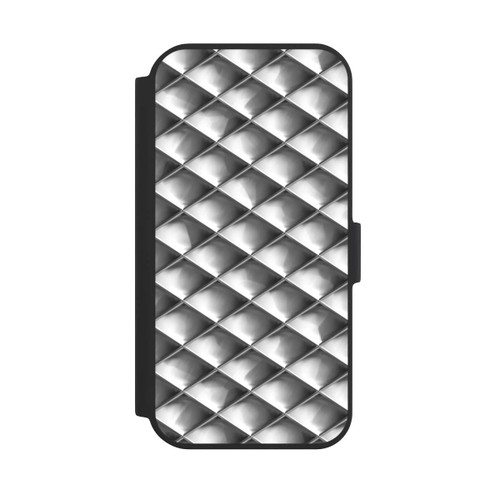 Apple iPhone 15 NIVOflip Glamour Silver Squares