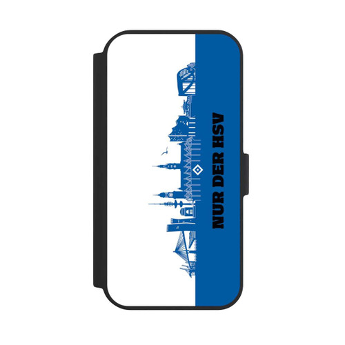 Apple iPhone 15 NIVOflip HSV Skyline Blau Weiß