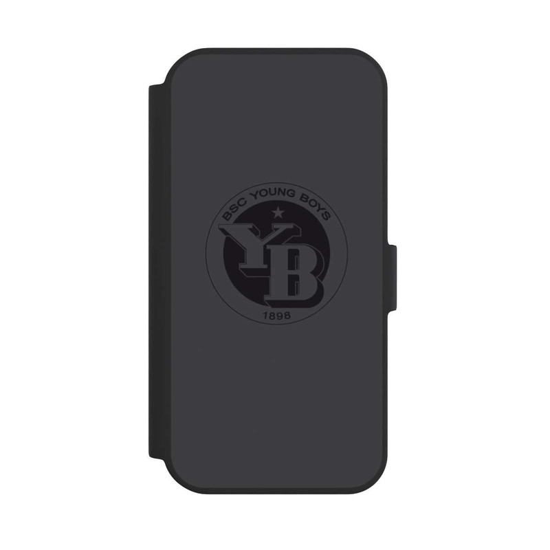 iPhone 15 NIVOflip BSC YB Logo Grau