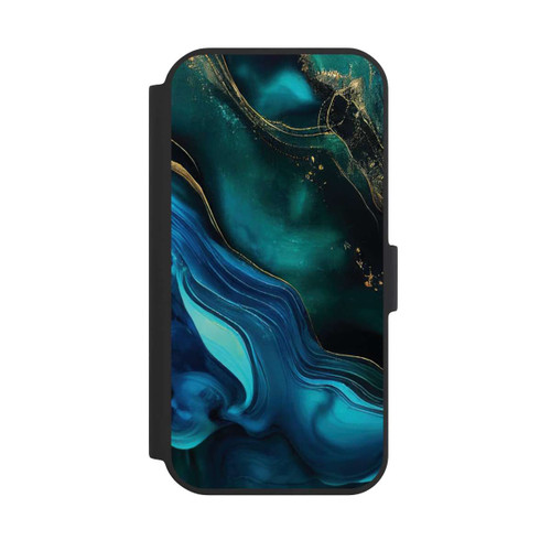 Apple iPhone 15 NIVOflip Blue Gold Ink with AI
