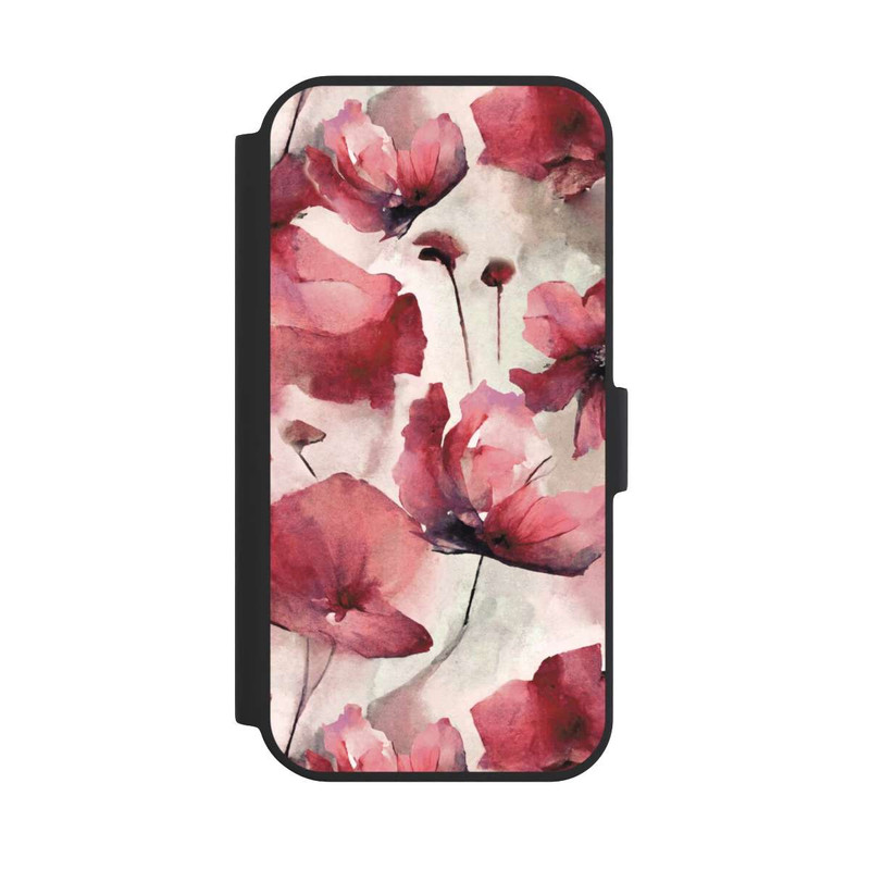 iPhone 15 NIVOflip Wilde Mohnblumen