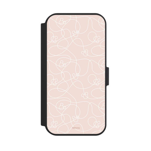 Apple iPhone 15 NIVOflip Micky Line Art Muster Rosa