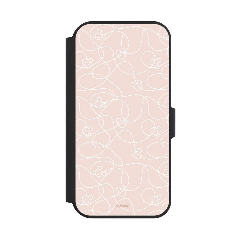 iPhone 15 NIVOflip Micky Line Art Muster Rosa