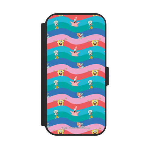 Apple iPhone 15 NIVOflip Spongebob Freunde Bunte Wellen