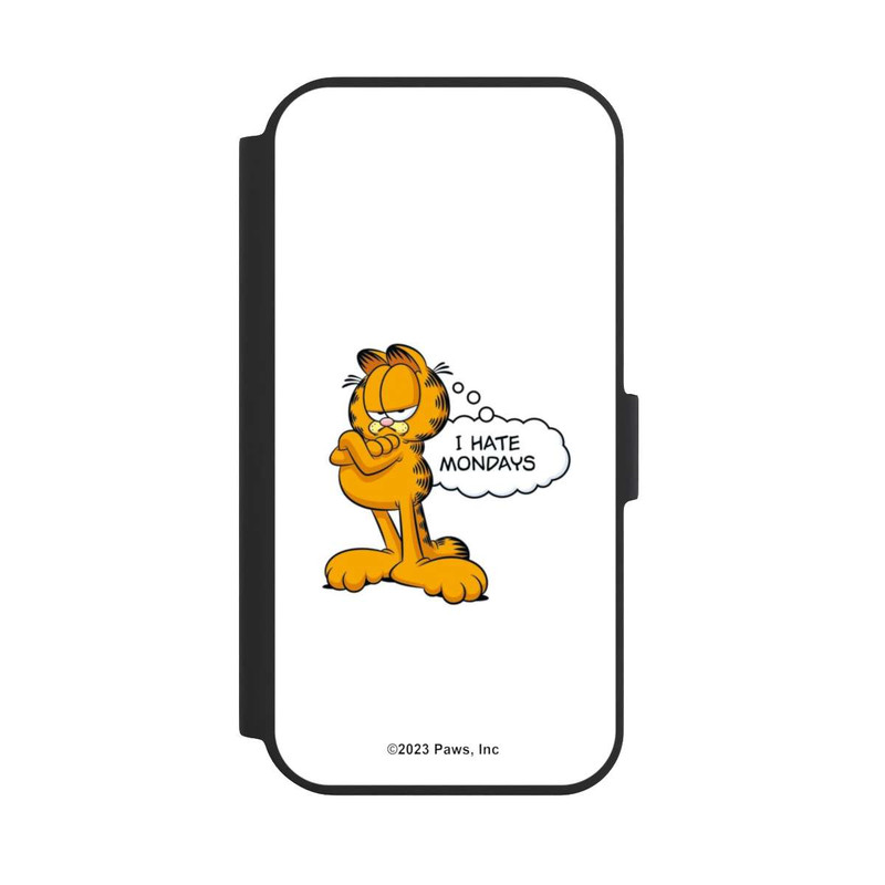 iPhone 15 NIVOflip Garfield I Hate Mondays Weiß