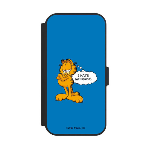 Apple iPhone 15 NIVOflip Garfield I Hate Mondays Blau