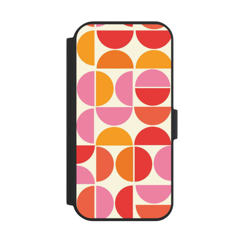 Apple iPhone 15 NIVOflip Retro Trend Muster Orange