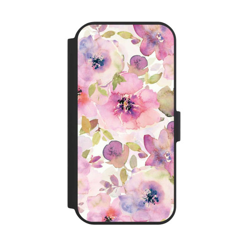 Apple iPhone 15 NIVOflip Tapete mit rosa Blumen