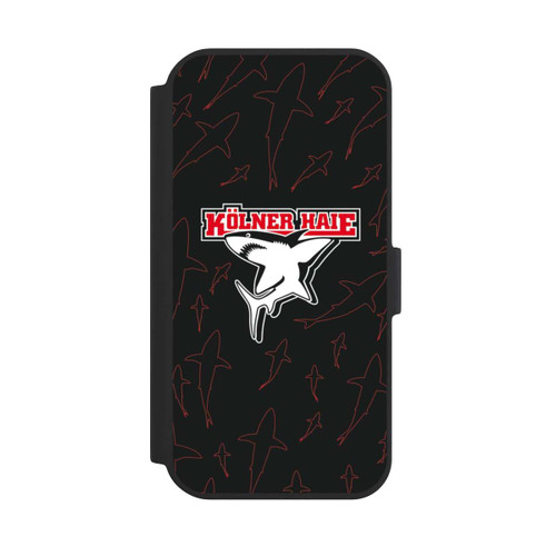 Apple iPhone 15 NIVOflip Haie Muster Rot