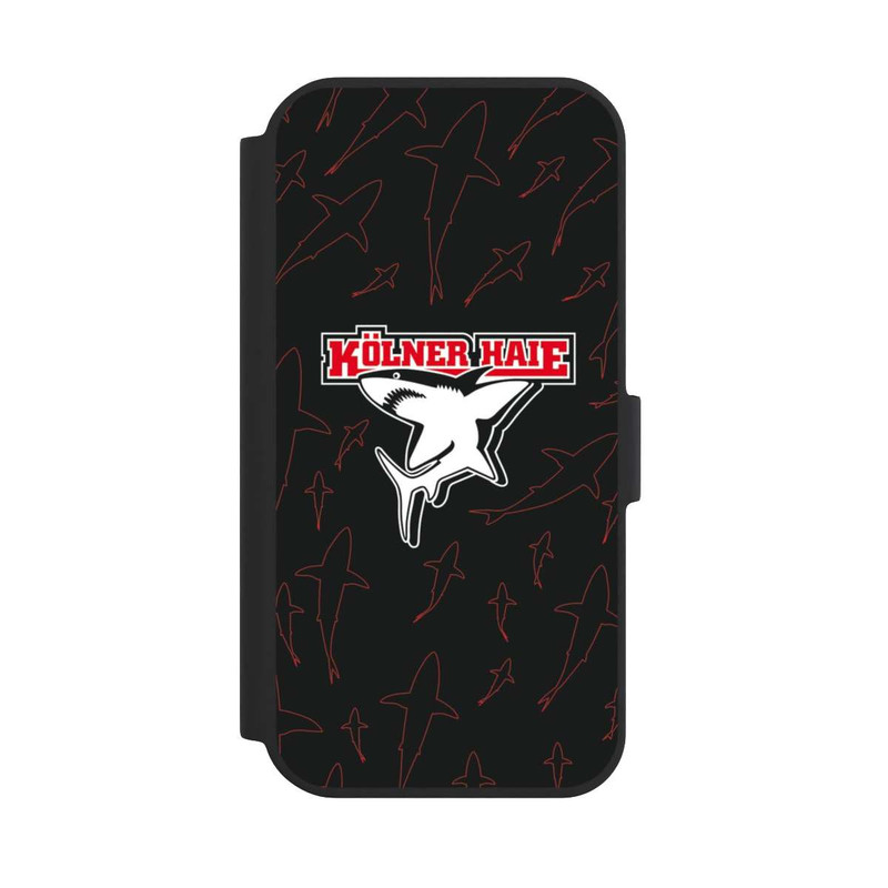 iPhone 15 NIVOflip Haie Muster Rot