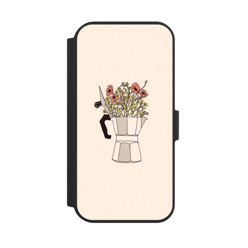 Apple iPhone 15 NIVOflip Moka Blumen