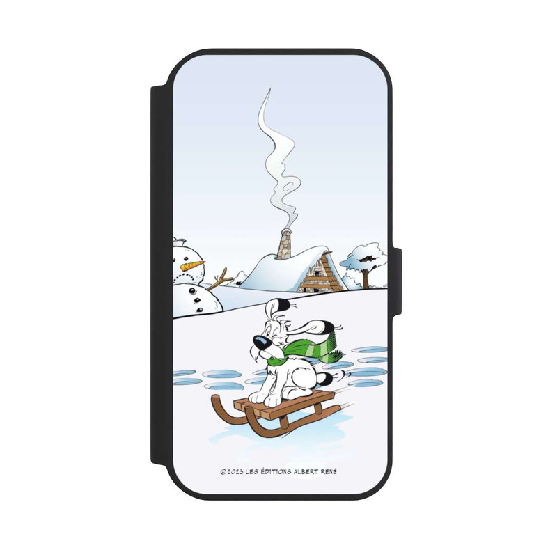 iPhone 15 NIVOflip Idefix rides a sleigh