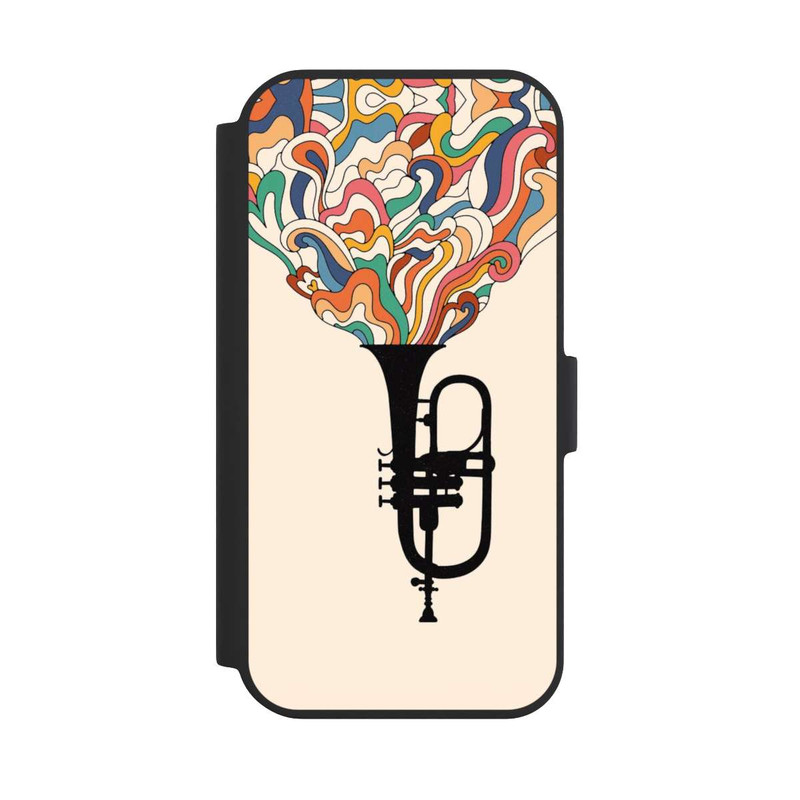 iPhone 15 NIVOflip Flügelhorn Jazz bunt