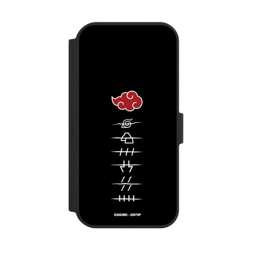 Apple iPhone 15 NIVOflip Akatsuki Mitgliedssymbole Schwarz