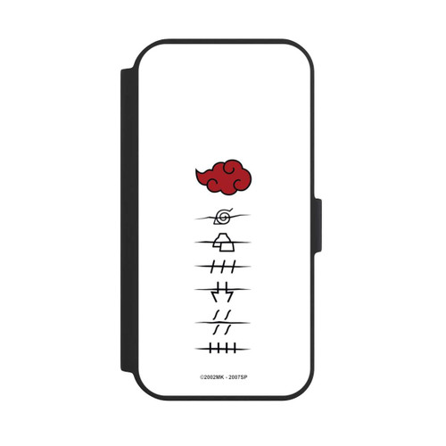 Apple iPhone 15 NIVOflip Akatsuki Mitgliedersymbole Weiß