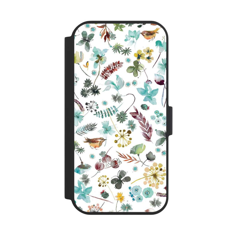 iPhone 15 NIVOflip Botanischer Schmetterling Natur Blau