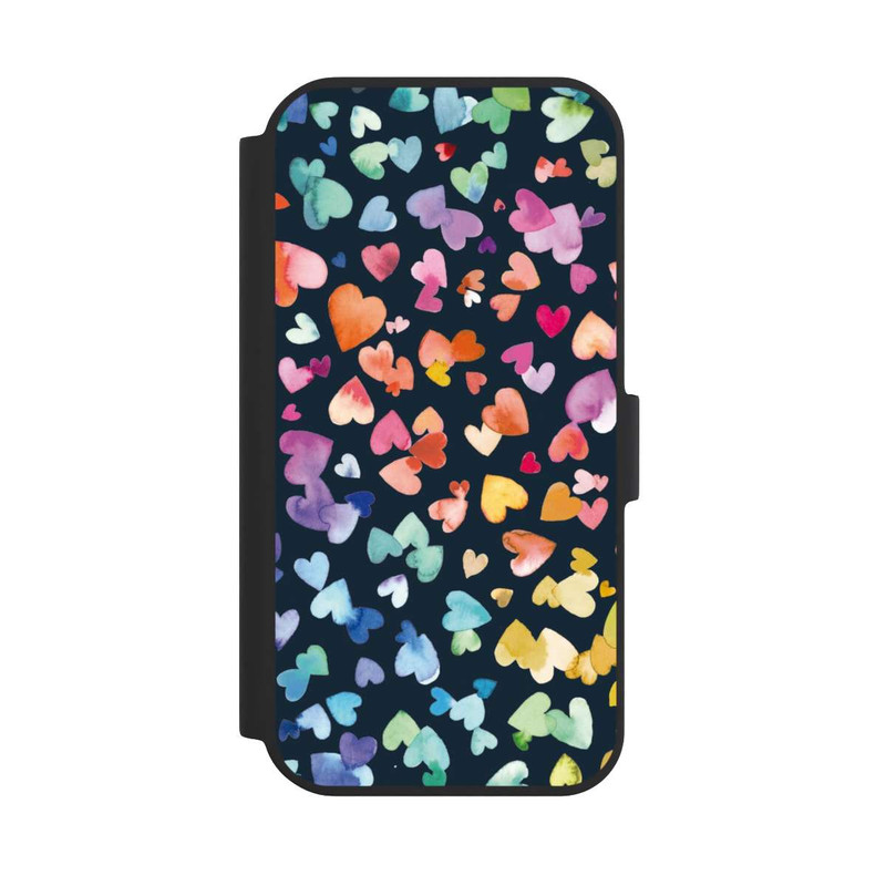 iPhone 15 NIVOflip Valentines Hearts Black