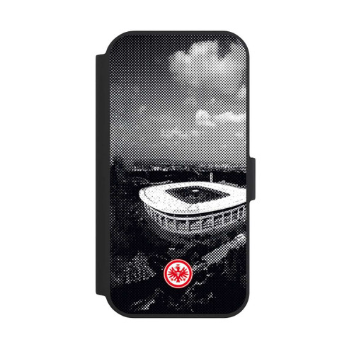 Apple iPhone 15 NIVOflip SGE Stadion Schwarz Weiß