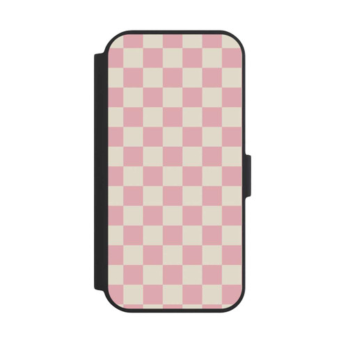 Apple iPhone 15 NIVOflip Schachbrett Rosa