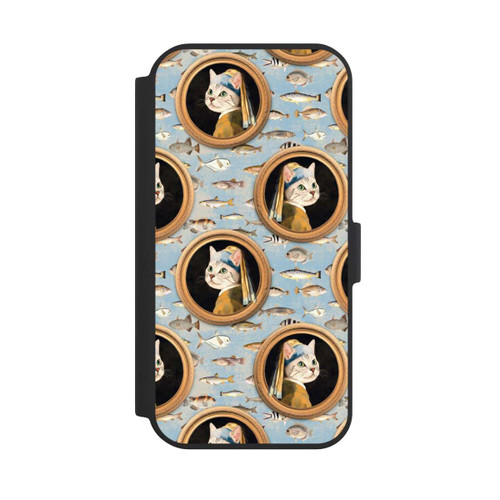 Apple iPhone 15 NIVOflip Katzen Muster