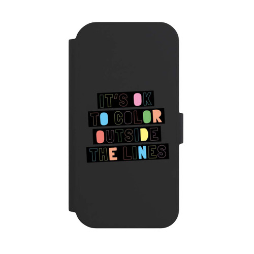 Apple iPhone 15 NIVOflip Color Outside The Line Transparent