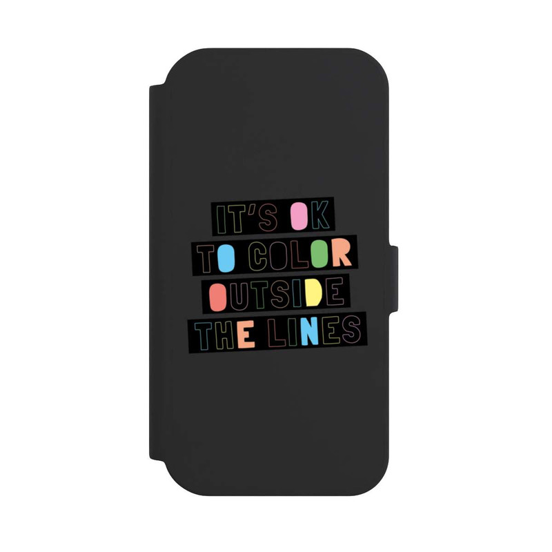 iPhone 15 NIVOflip Color Outside The Line Transparent