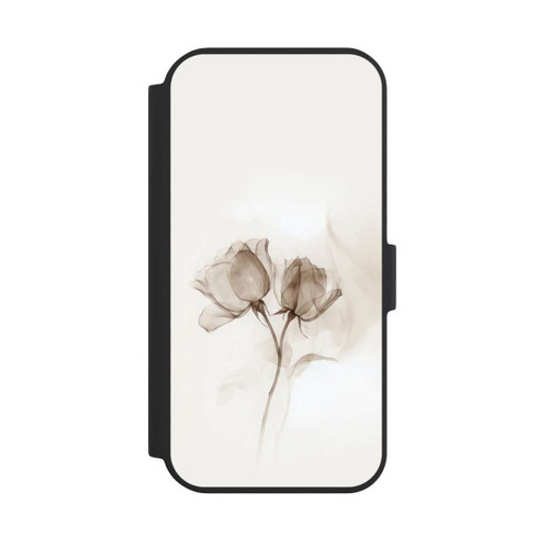 Apple iPhone 15 NIVOflip Braune Rose Blume Nebel