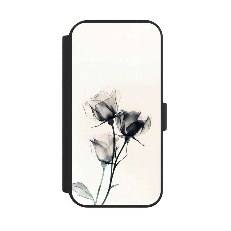 iPhone 15 NIVOflip Schwarze Blume