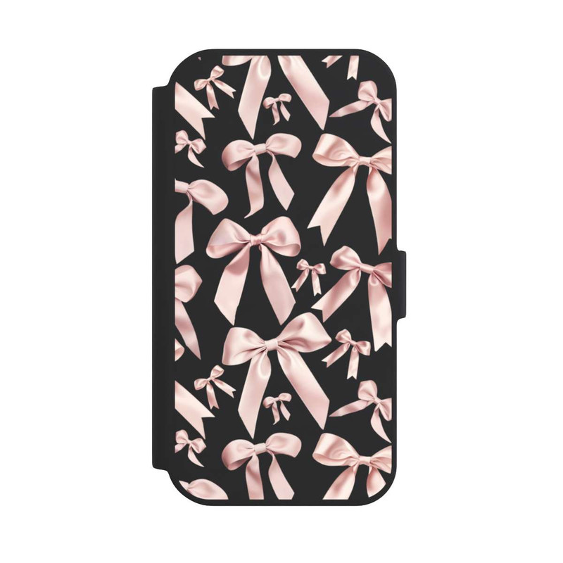iPhone 15 NIVOflip Rosa Satinschleifen