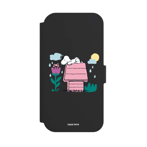 Apple iPhone 15 NIVOflip Snoopy Hundehütte Frühling transparent