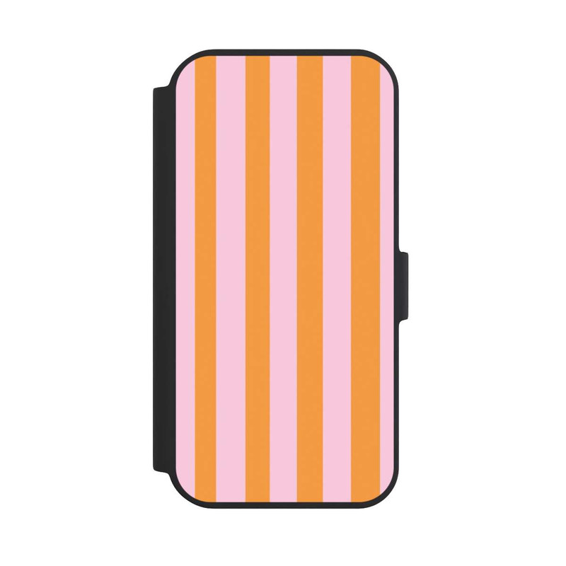 iPhone 15 NIVOflip Orange And Pink Stripes