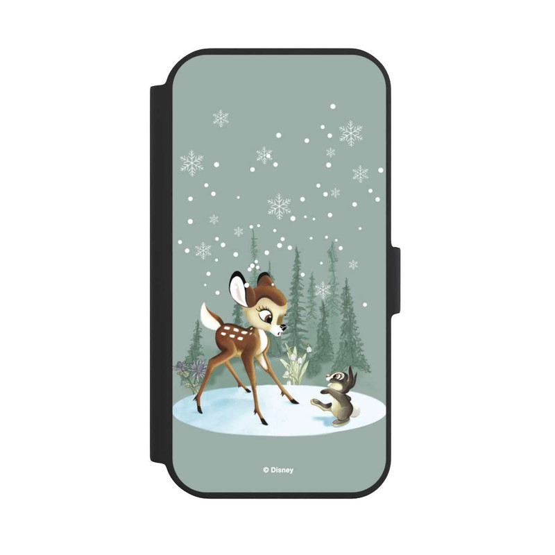 iPhone 15 NIVOflip Bambi et Panpan Monde Hivernal