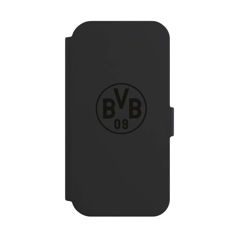 iPhone 15 NIVOflip BVB Logo Schwarz Transparent