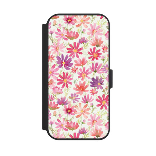 Apple iPhone 15 NIVOflip Boho Cosmos Flowers Purple