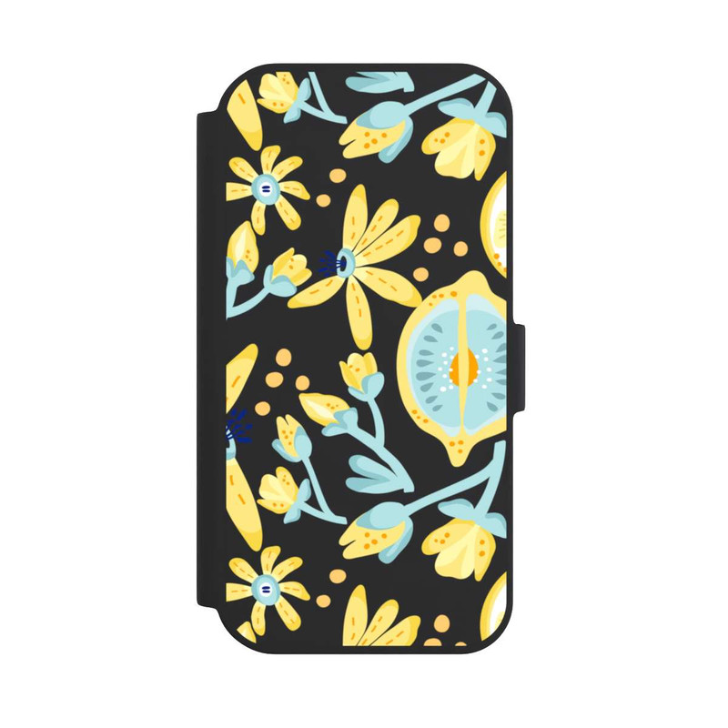 iPhone 15 NIVOflip Lemon Summer Pattern Transparent Yellow