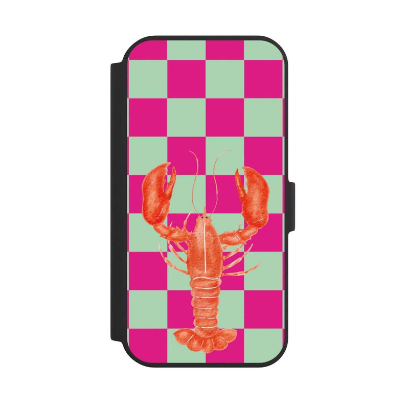 iPhone 15 NIVOflip Pink Checkers Lobster