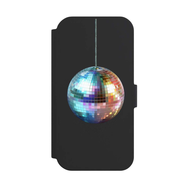 iPhone 15 NIVOflip Discokugel Party Blau Gold Transparent mit KI
