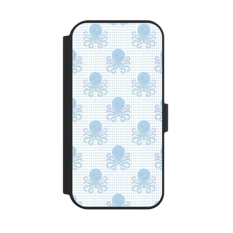 iPhone 15 NIVOflip Blue Watercolor Octopus