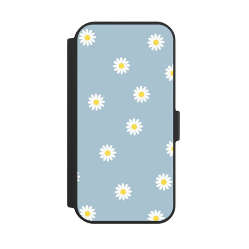 Apple iPhone 15 NIVOflip Gänseblümchen Muster Blau