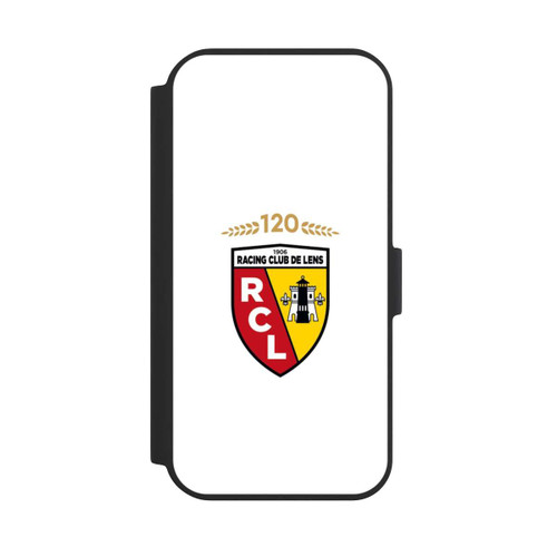 Apple iPhone 15 NIVOflip 120 Jahre Jubiläums Logo weiß