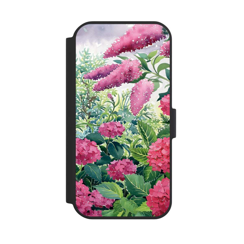 iPhone 15 NIVOflip Garden Hydrangeas and Buddleia by Christopher Ryland
