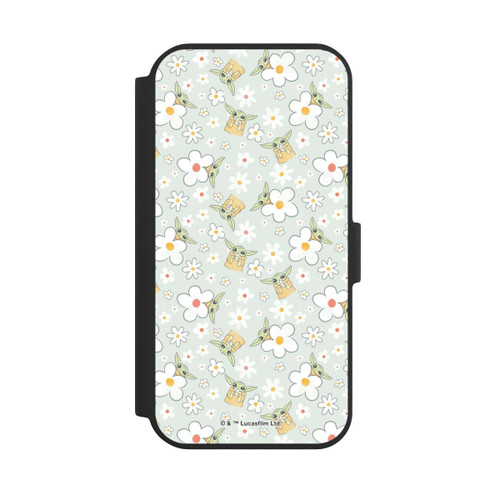 Apple iPhone 15 NIVOflip Baby Yoda Blumen Muster