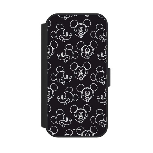 Apple iPhone 15 NIVOflip Disney Mickey Muster Schwarz