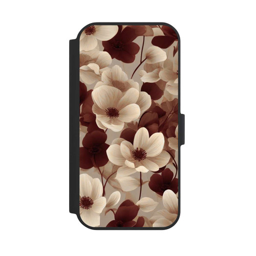 Apple iPhone 15 NIVOflip Naturfarbenes Blumenmuster mit KI