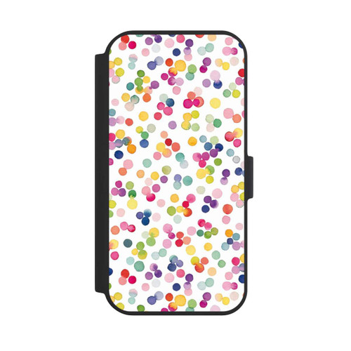 Apple iPhone 15 NIVOflip Watercolour Punkte Bunt