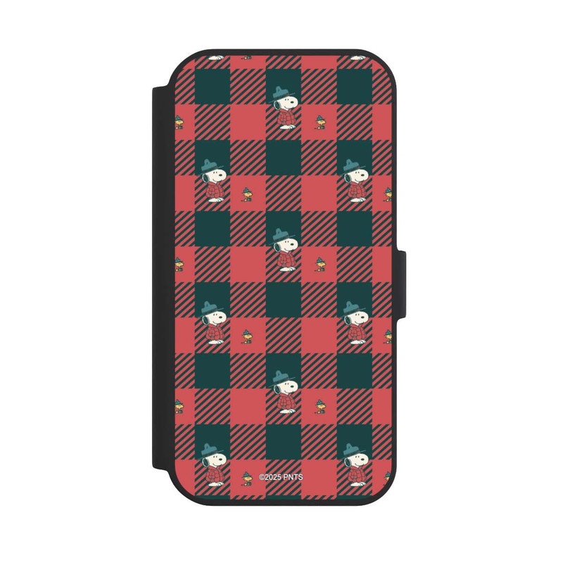 iPhone 15 NIVOflip Peanuts Red Tartan Pattern