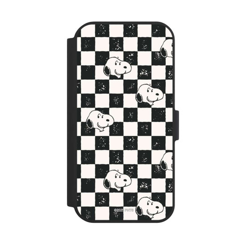 Apple iPhone 15 NIVOflip Snoopy Heads Checked Pattern