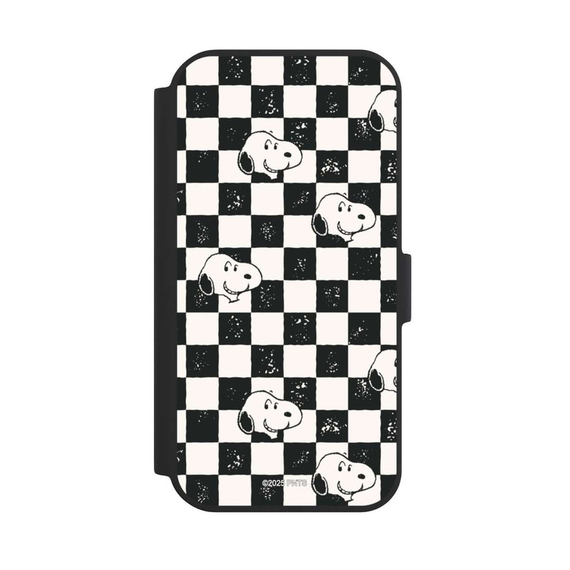 iPhone 15 NIVOflip Snoopy Heads Checked Pattern