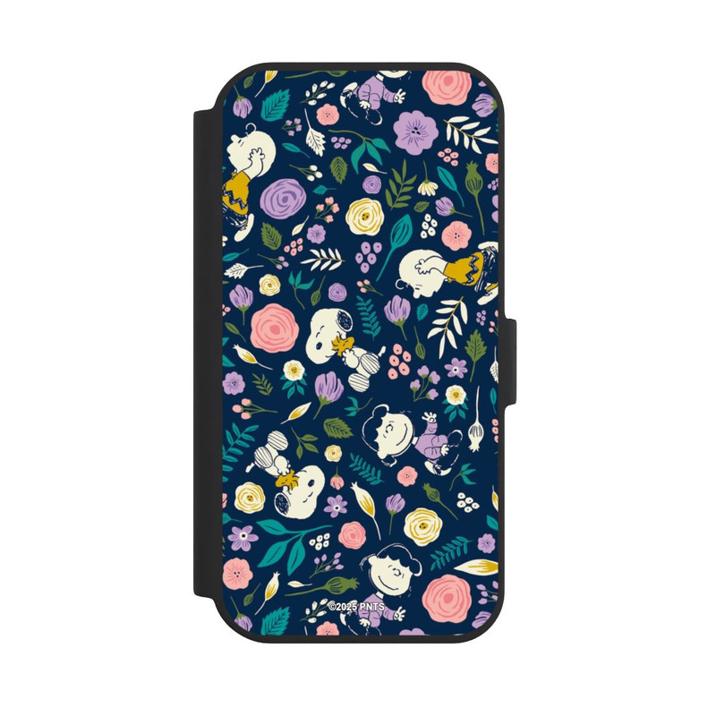 iPhone 15 NIVOflip Peanuts Dark Flower Pattern