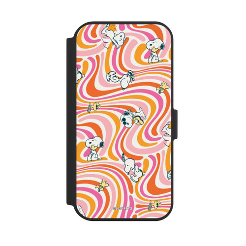 Apple iPhone 15 NIVOflip Peanuts Hippie Pattern Orange